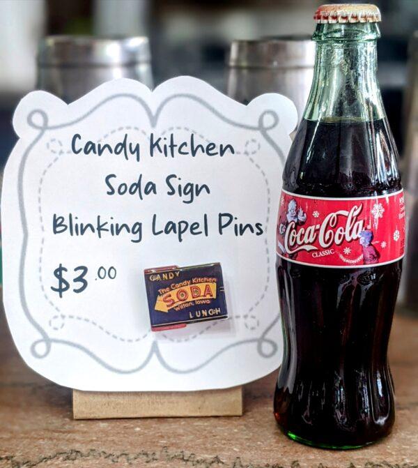 Candy Kitchen's Soda Sign Blinking Lapel Pin - Image 2